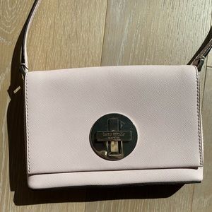 Light pink Kate Spade crossbody purse
